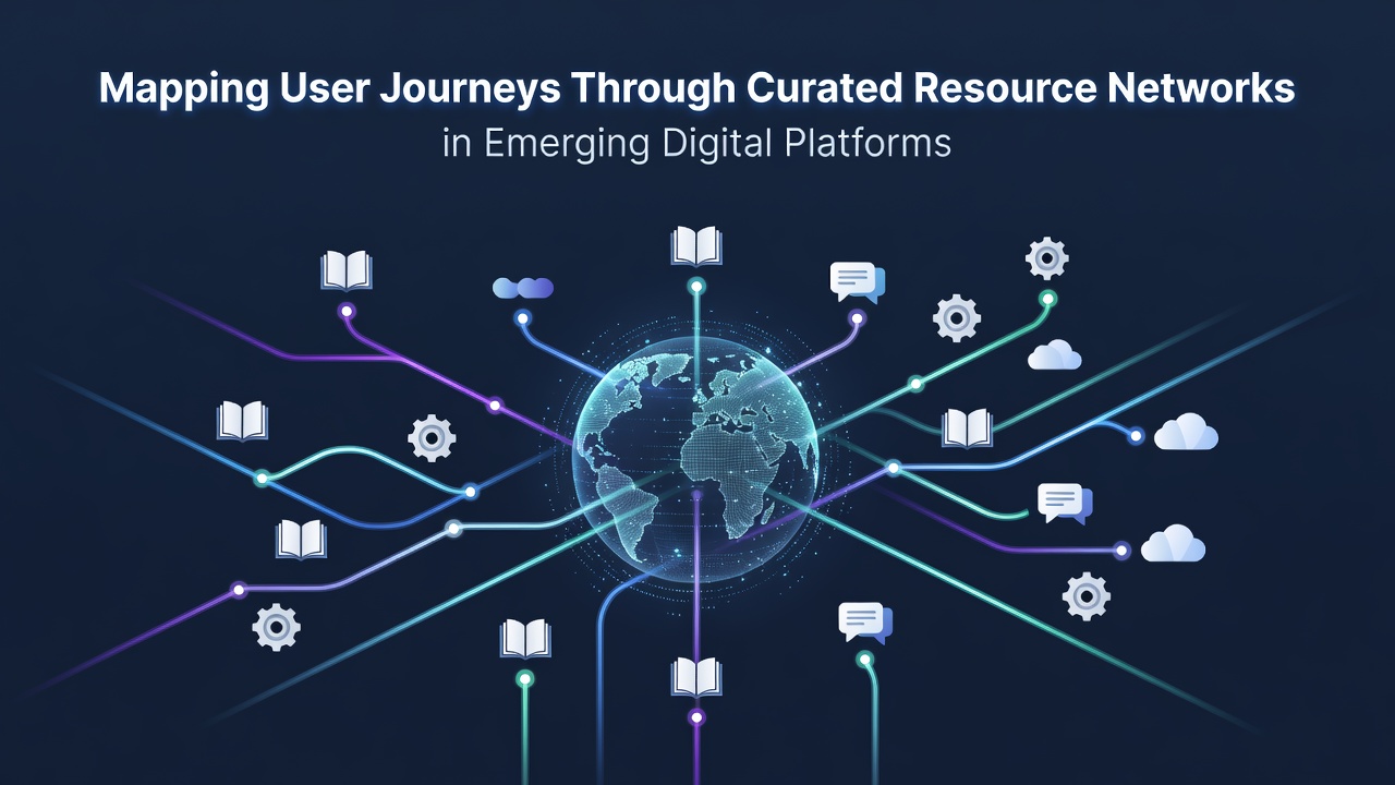 Mapping User Journeys Through Curated Resource Networks in Emerging Digital Platforms